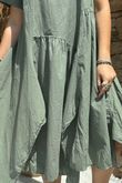Made in Italy Tiggy Pure Cotton Smock Dress Soft Khaki -
